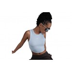 Nike Sportswear Chill Knit Γυναικείο Αμάνικο Crop Top Σιέλ