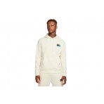 Nike Club Fleece Patch Ανδρικό Φούτερ Με Κουκούλα Εκρού