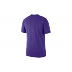 Nike Los Angeles Lakers Ανδρικό Κοντομάνικο T-Shirt Μωβ