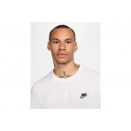 Nike Sportswear Club Ανδρικό Κοντομάνικο T-Shirt Λευκό