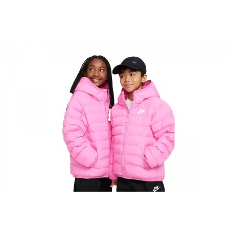 Nike Sportswear Lightweight Παιδικό Puffer Μπουφάν Ροζ