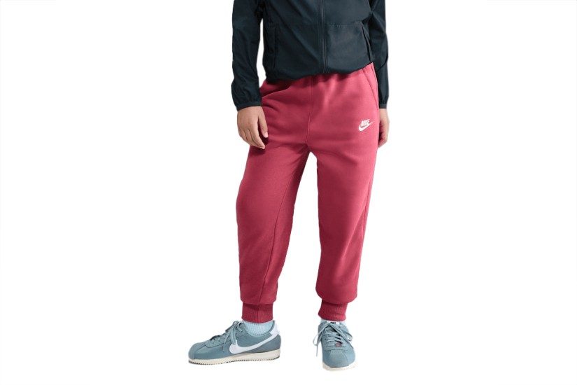 Nike Sportswear Club Fleece Παιδικό Παντελόνι Φόρμας Βυσσινί