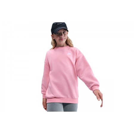 Nike Sportswear Club Fleece Μπλούζα Με Λαιμόκοψη 