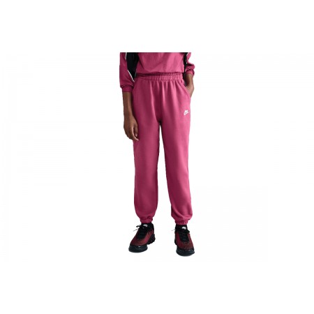 Nike Sportswear Club Fleece Παιδικό Παντελόνι Φόρμας Βυσσινί