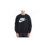 Nike Club Fleece Παιδικό Μακρυμάνικο Φούτερ Μαύρο (FD2992 010)