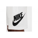 Nike Sportswear Club Fleece Παιδική Αθλητική Βερμούδα Λευκή