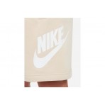 Nike Sportswear Club Fleece Παιδική Αθλητική Βερμούδα Μπεζ