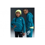 Nike Sportswear Club Fleece Παιδικό Φούτερ Με Κουκούλα Πετρόλ