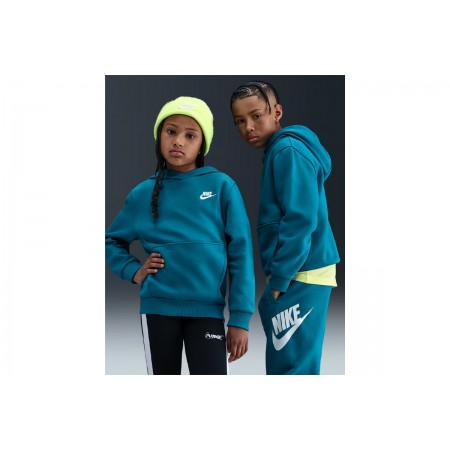 Nike Sportswear Club Fleece Παιδικό Φούτερ Με Κουκούλα Πετρόλ