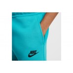 Nike Tech Fleece Παιδική Αθλητική Βερμούδα Τυρκουάζ