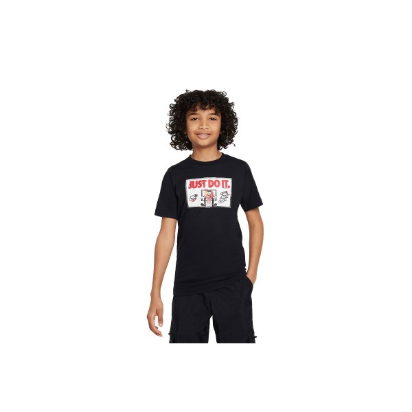 Nike Παιδικό Κοντομάνικο T-Shirt Μαύρο (FD3964 010)