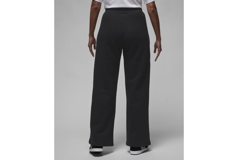 Jordan Flight Fleece Γυναικείο Παντελόνι Φόρμας Μαύρο