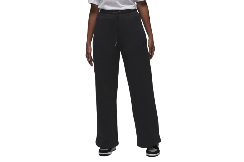Jordan Flight Fleece Γυναικείο Παντελόνι Φόρμας Μαύρο