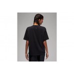 Jordan Graphic Γυναικείο Κοντομάνικο T-Shirt Μαύρο, Γκρι, Λευκό