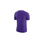 Nike Essential LA Lakers Κοντομάνικο T-Shirt Μωβ & Κίτρινο