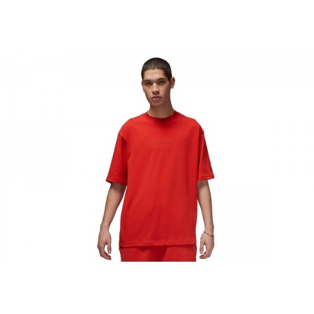 Jordan Air Wordmark Ανδρικό Κοντομάνικο T-Shirt Πορτοκαλί