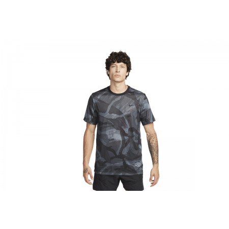 Nike Dri-FIT Ανδρικό Κοντομάνικο T-Shirt Ανθρακί & Γκρι
