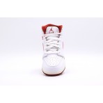 Jordan Air 1 Dune Red Mid Παπούτσια Λευκά, Κόκκινα