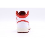Jordan Air 1 Dune Red Special Edition Mid Sneakers Λευκά, Κόκκινα