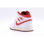 Jordan Air 1 Dune Red Special Edition Mid Sneakers Λευκά, Κόκκινα