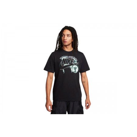 Nike Ανδρικό Κοντομάνικο T-Shirt Μαύρο (FJ9764 010)