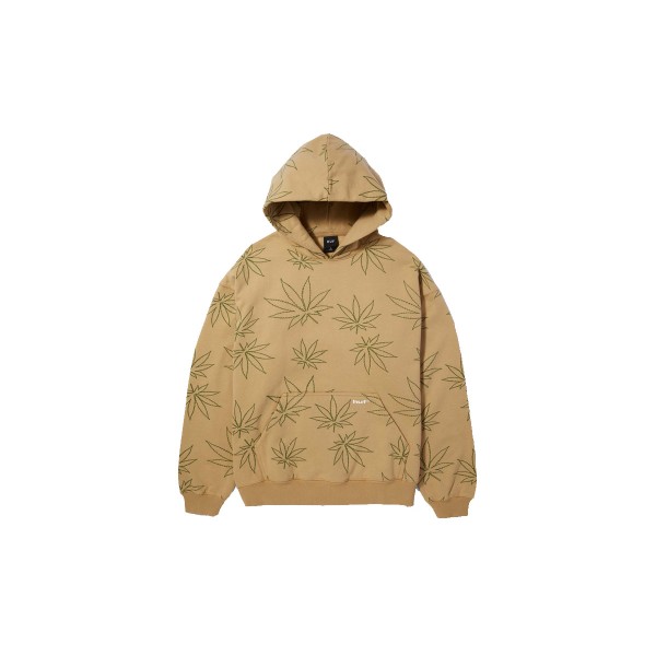 Huf Plantlife Fleece Hoodie Ανδρικό (FL00205 OATMEAL)