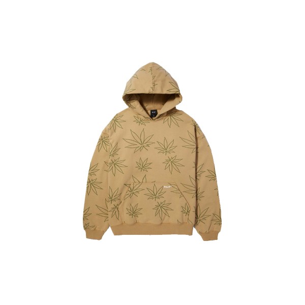 Huf Plantlife Fleece Hoodie Ανδρικό (FL00205 OATMEAL)