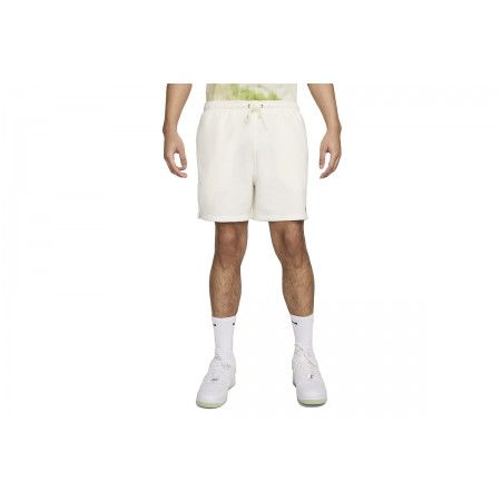 Nike Club French Terry Ανδρική Αθλητική Βερμούδα Λευκή
