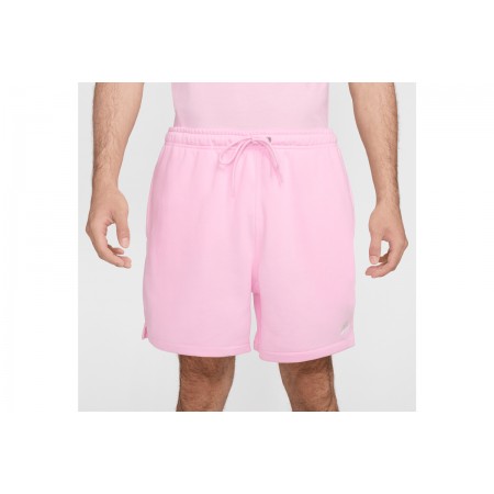 Nike Club French Terry Ανδρικό Αθλητικό Σορτς Ροζ