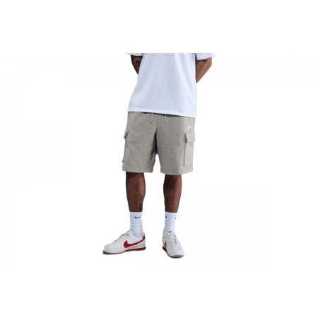 Nike Club Fleece Cargo Ανδρική Αθλητική Βερμούδα Γκρι
