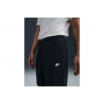 Nike Club Open-Hem Fleece Ανδρικό Παντελόνι Φόρμας Μαύρο