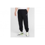 Nike Club Fleece Ανδρικό Παντελόνι Φόρμας Μαύρο