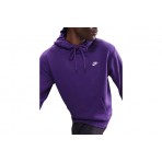 Nike Club Fleece Ανδρικό Φούτερ με Κουκούλα Μωβ