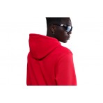 Nike Club Fleece Ανδρικό Φούτερ Με Κουκούλα Κόκκινο