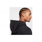 Nike Club Fleece Ανδρική Ζακέτα Με Κουκούλα Μαύρη