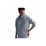 Nike Club Fleece Ανδρική Ζακέτα Με Κουκούλα Γκρι