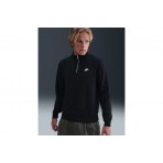 Nike Sportswear Club Fleece Ανδρική Μακρυμάνικη Μπλούζα Μαύρη