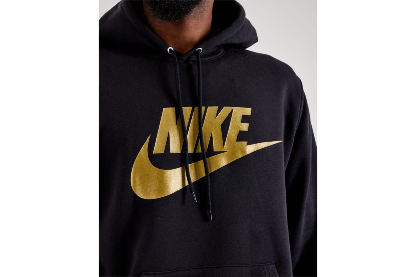 Nike Sportswear Club Fleece Club Ανδρικό Φούτερ με Κουκούλα Μαύρο