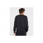 Nike Club Fleece Ανδρική Μακρυμάνικη Μπλούζα Μαύρη