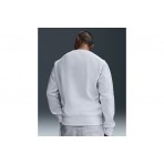 Nike Club Fleece Ανδρική Μακρυμάνικη Μπλούζα Λευκή