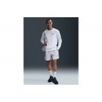 Nike Club Fleece Ανδρική Μακρυμάνικη Μπλούζα Λευκή