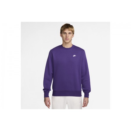 Nike Club Fleece Μπλούζα Με Λαιμόκοψη Ανδρική 
