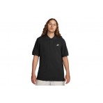 Nike Club Ανδρική Κοντομάνικη Polo Μπλούζα Μαύρη