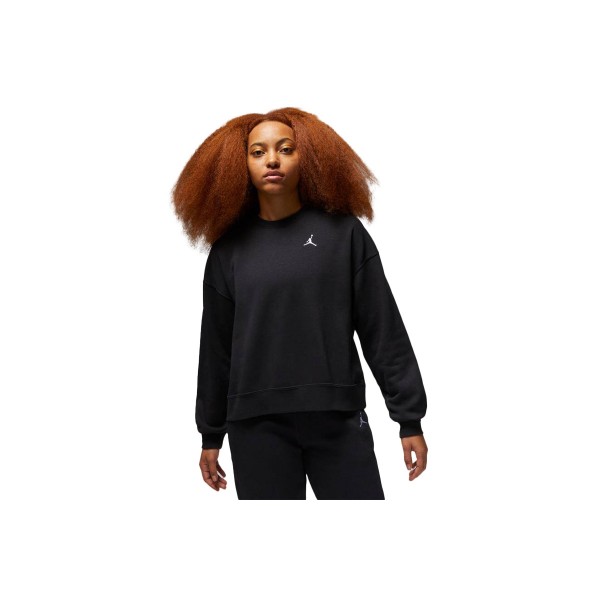 Jordan Brooklyn Fleece Γυναικεία Μακρυμάνικη Μπλούζα Μαύρη