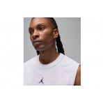 Jordan Sport Dri-FIT Ανδρική Αμάνικη Μπλούζα Λευκή