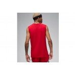 Jordan Sport Dri-FIT Ανδρική Αμάνικη Μπλούζα Κόκκινη