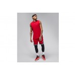 Jordan Sport Dri-FIT Ανδρική Αμάνικη Μπλούζα Κόκκινη