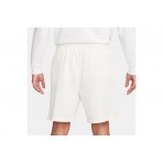 Nike Club Knit Ανδρική Αθλητική Βερμούδα Εκρού