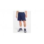 Nike Club Knit Ανδρική Αθλητική Βερμούδα Μπλε Σκούρα