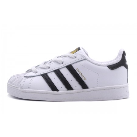 Adidas Originals Superstar Βρεφικά Λευκά, Μαύρα